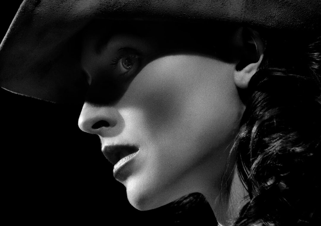mysterious celebrity portrait