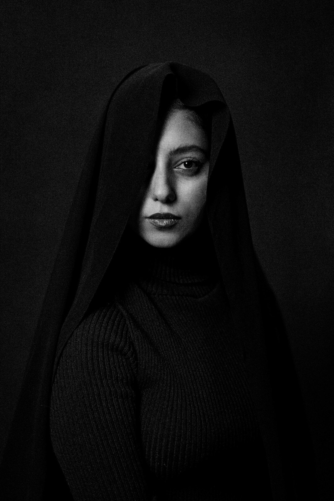 mysterious celebrity portrait