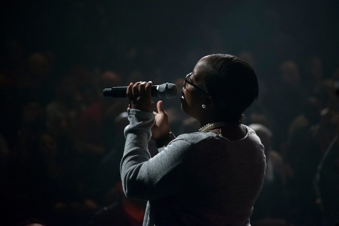 singer performing on stage
